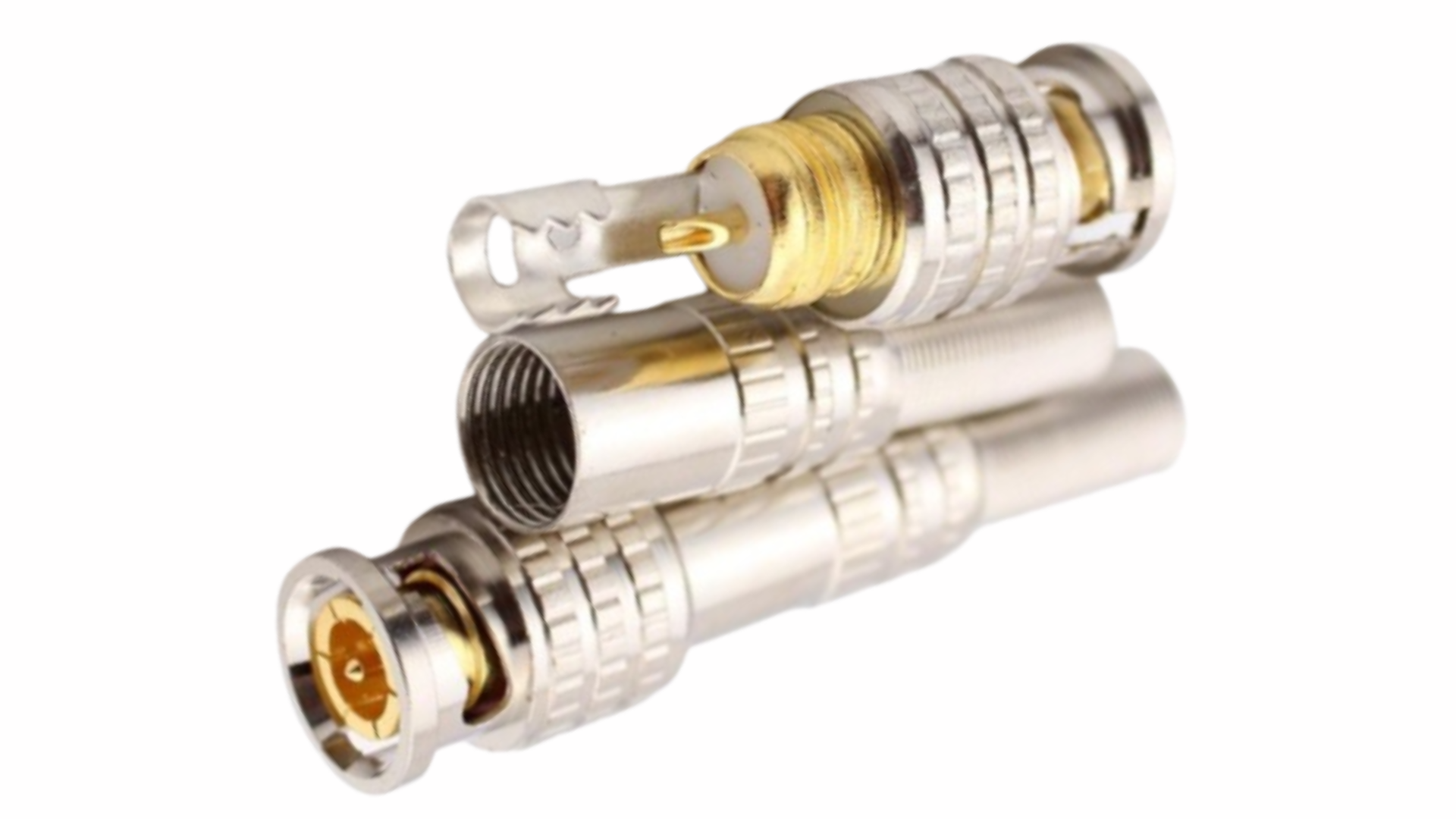 RG59 BNC Connector Spring Male Screw On Type for CCTV use DIY Easy to ...