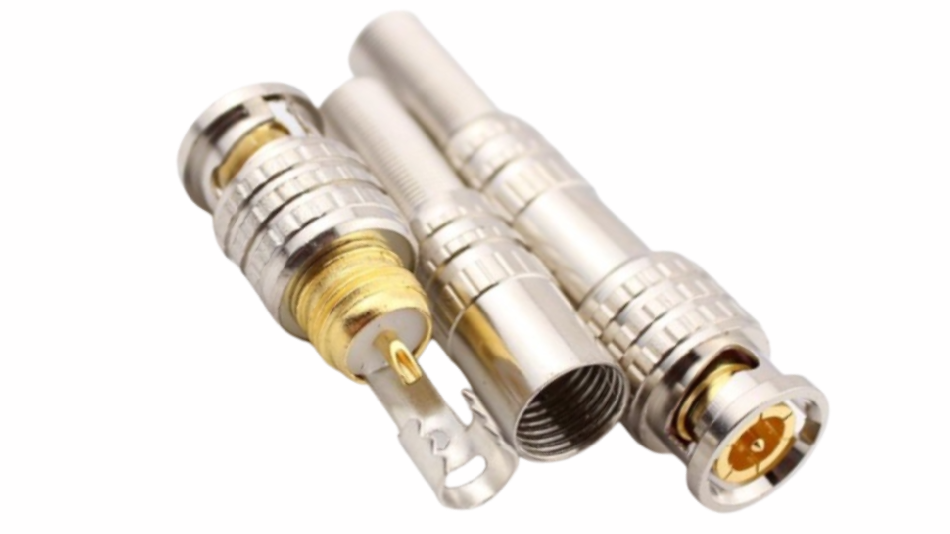 RG59 BNC Connector Spring Male Screw On Type for CCTV use DIY Easy to ...