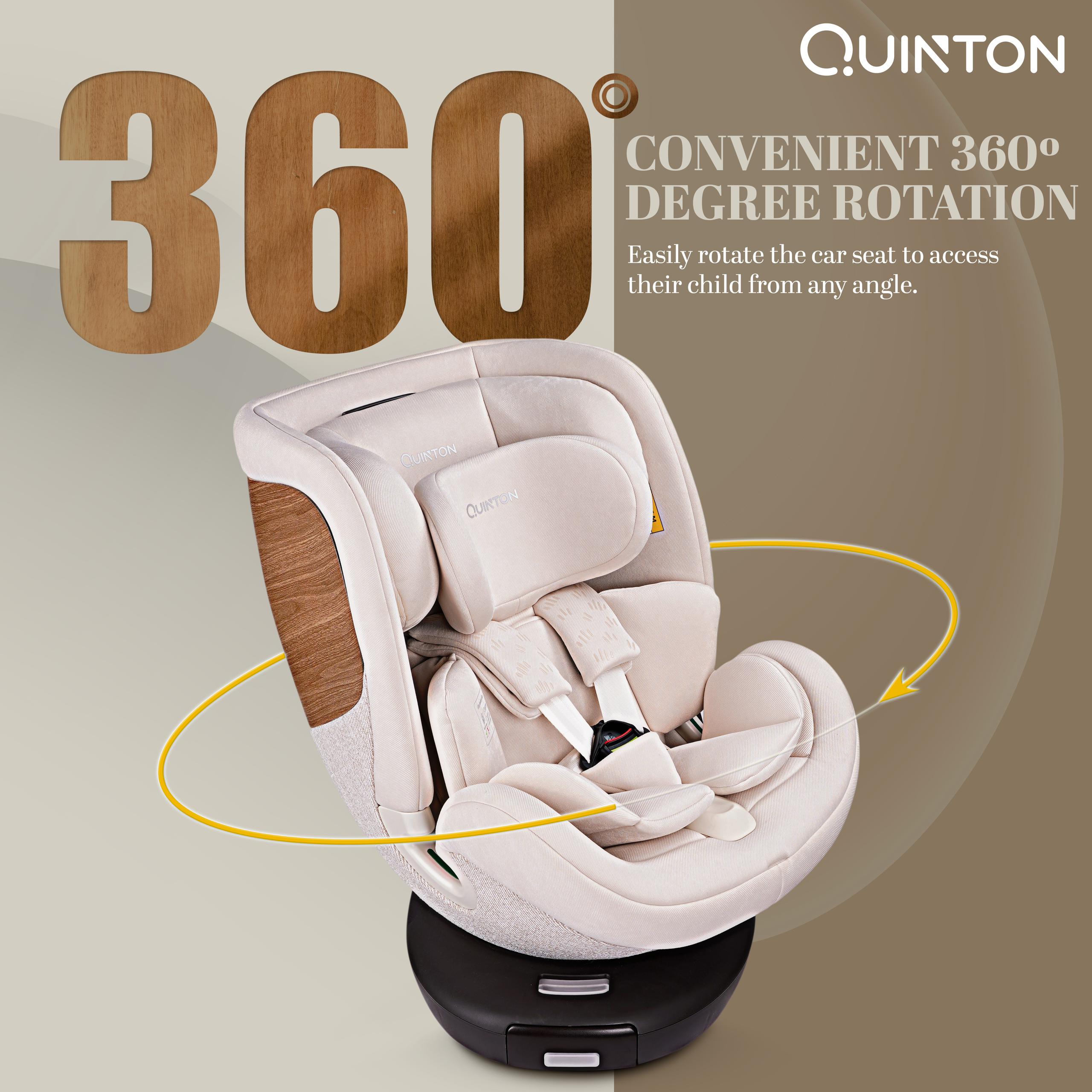 FREE SHIPPING Quinton Maple 360 Car Seat Baby R129 Isofix I-Size
