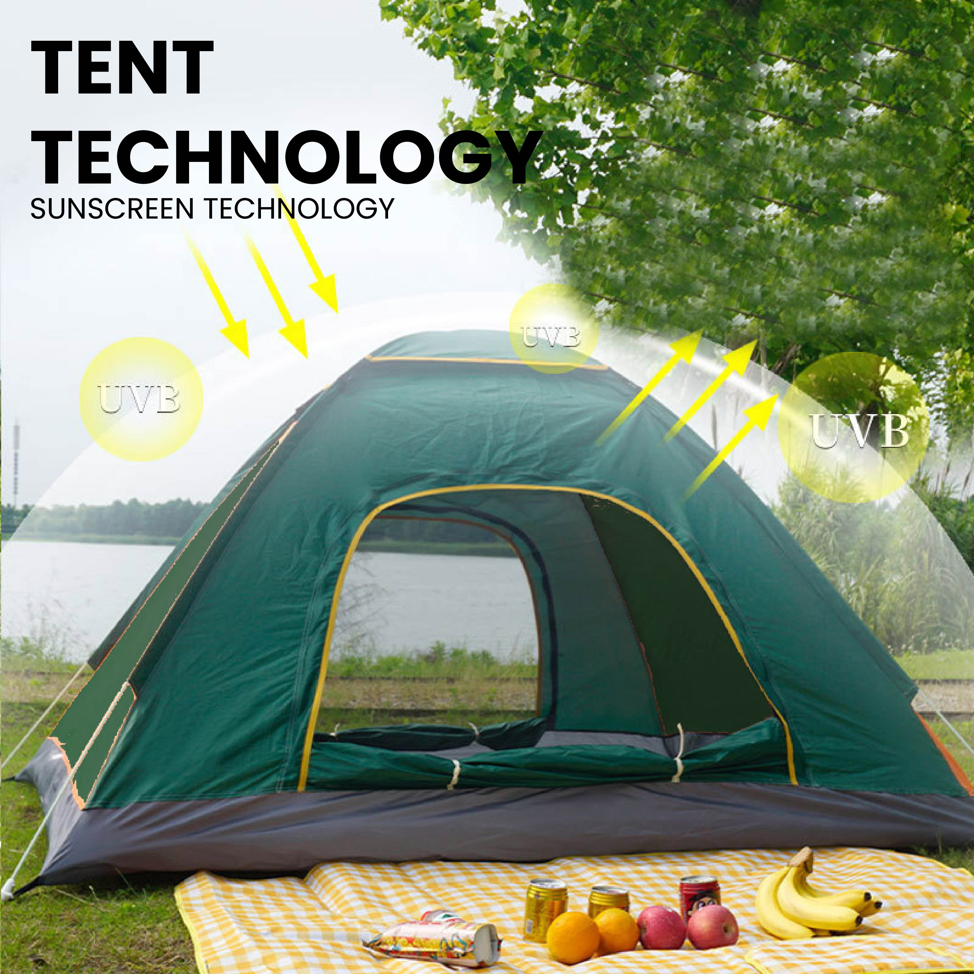 JDEX Camping Pop Up Tent Automatic Tent Khemah Camping Waterproof ...