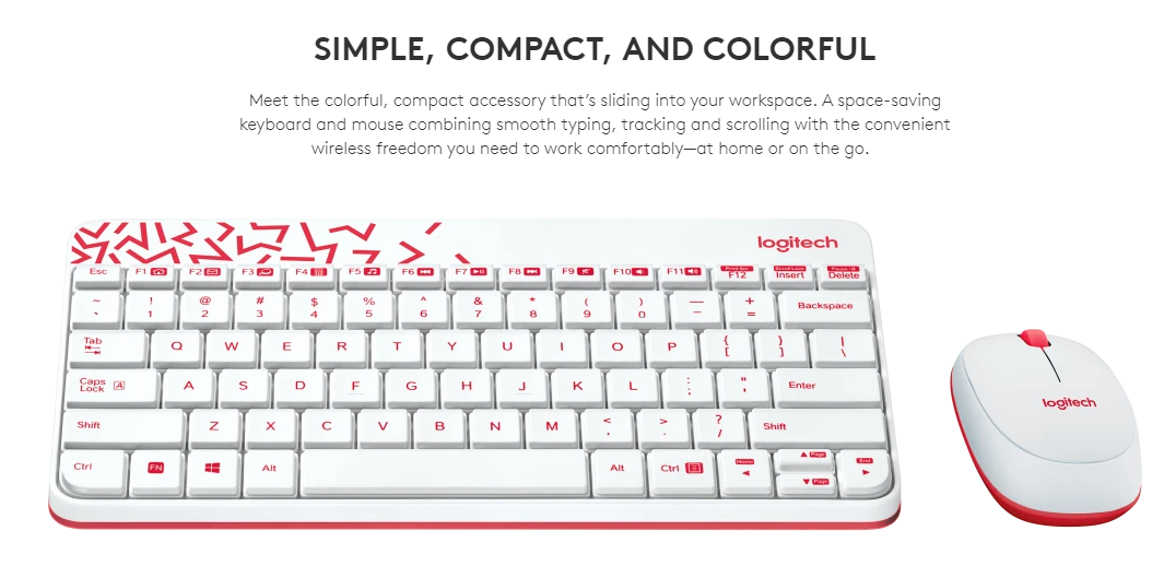 LOGITECH MK240 COMBO DESKTOP WIRELESS NANO COMPACT KEYBOARD AND ...
