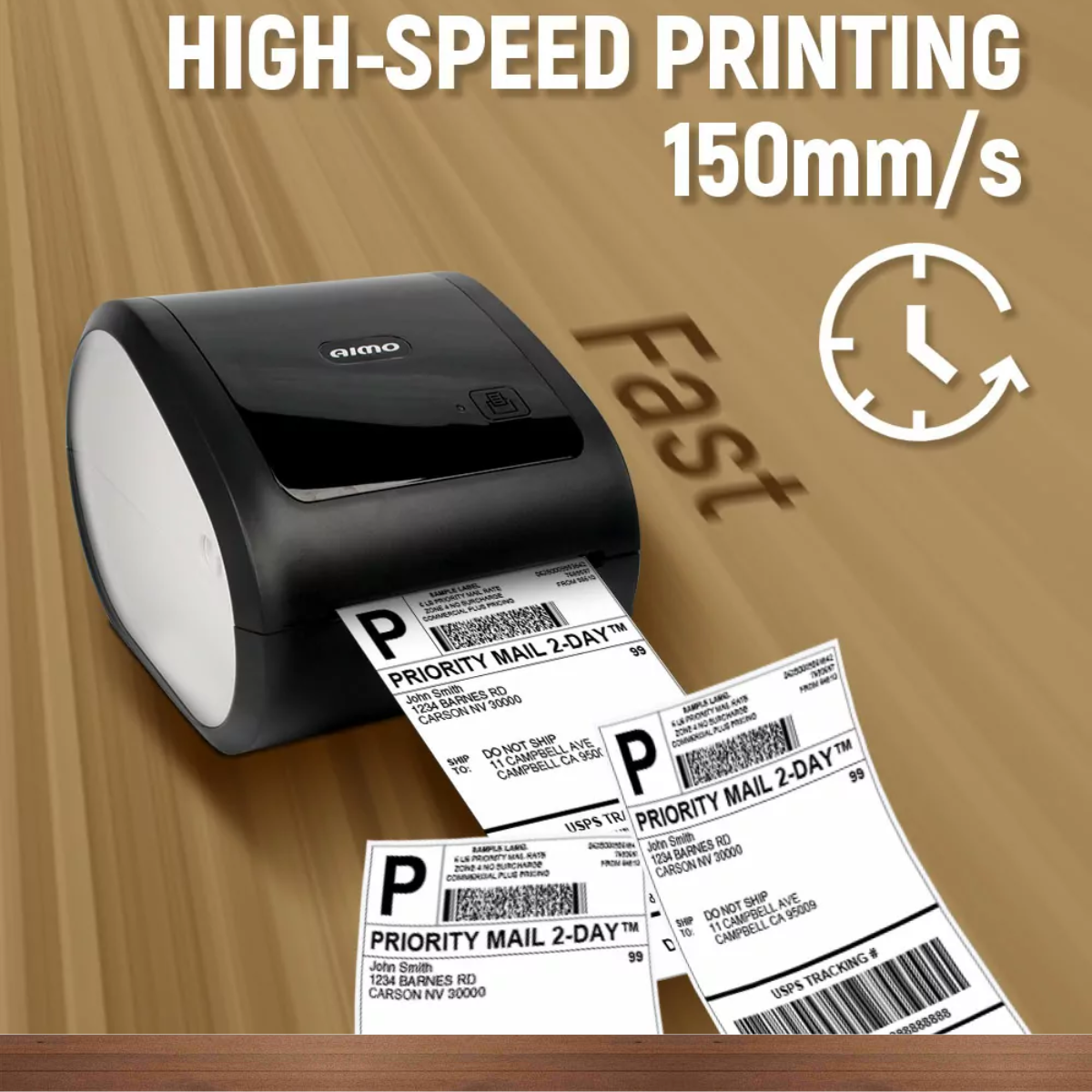 AIMO Thermal Label Printer D520 A6 Waybill Label USB Bluetooth AWB