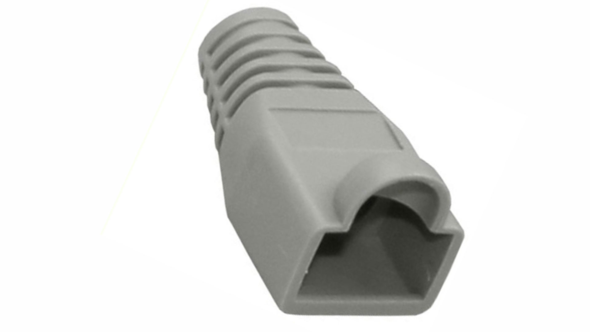 Grey Rubber Boots RJ45 LAN Network Internet Cat5e Cat6 Crystal Plug ...