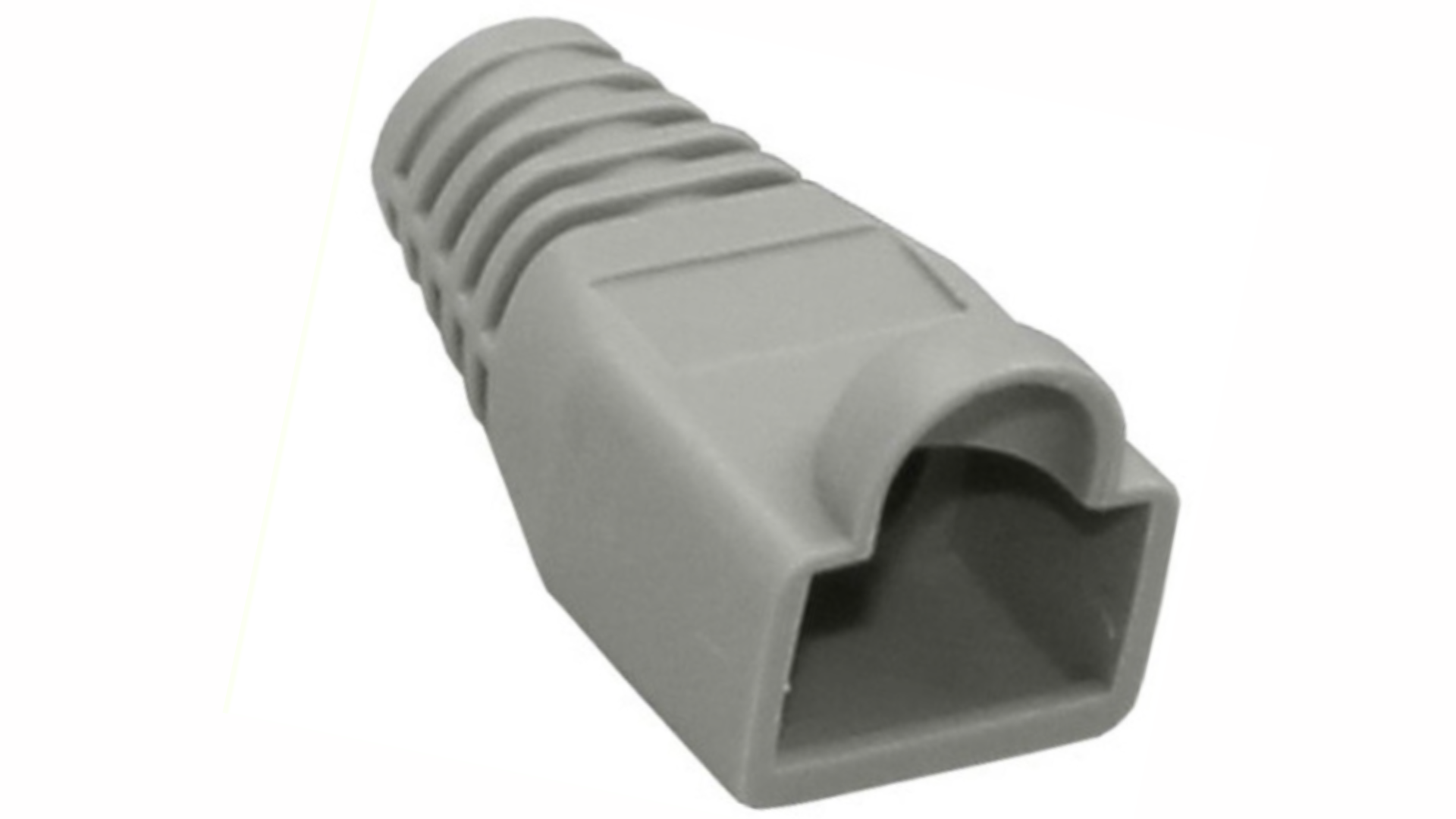Grey Rubber Boots RJ45 LAN Network Internet Cat5e Cat6 Crystal Plug ...