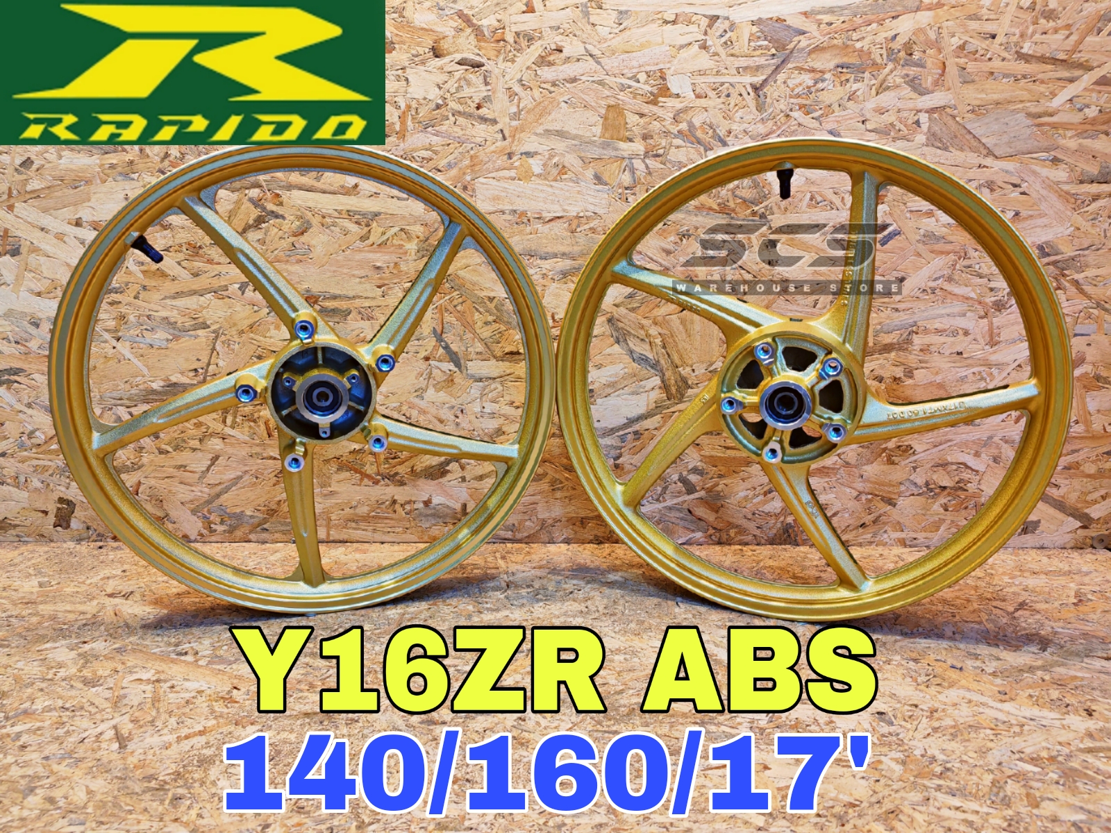 Sport Rim Y16ZR ABS New RAPIDO 501 160/160/17' Yamaha Y15ZR Y15 Ysuku ...