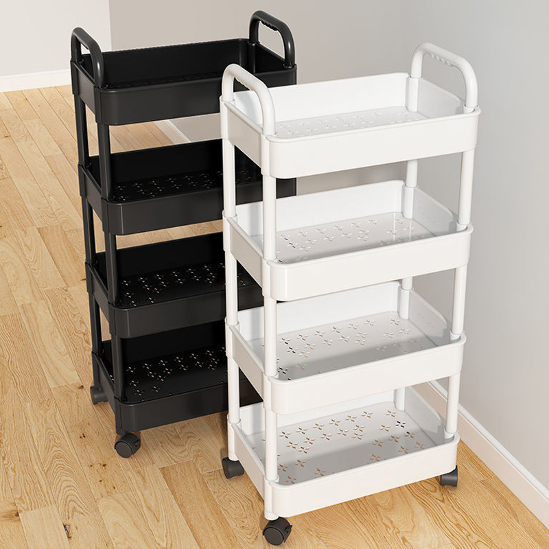 𝗦𝗠𝗢𝗢𝗧𝗛 𝗠𝗢𝗕𝗜𝗟𝗜𝗧𝗬 》3/4/5 Tiers Trolley Storage Rack Multifunction Kitchen ...