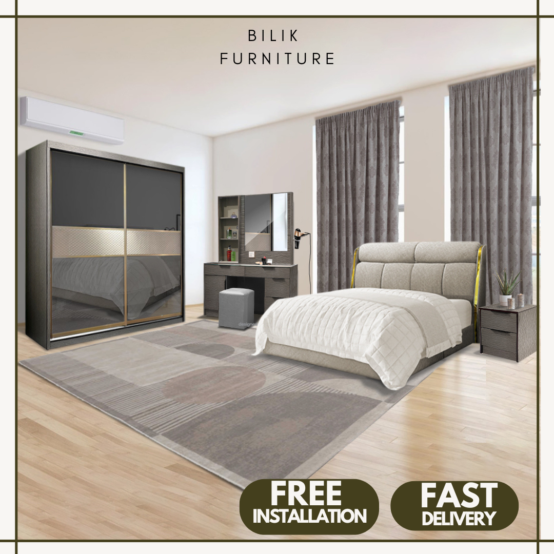 bilik Furniture- Bedroom Set| Queen Set|King Set 6x8ft Set| 8x8ft Set ...