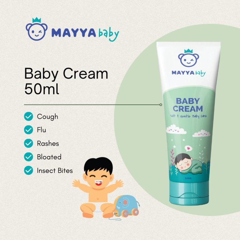 Mayyababy Baby Cream Soft & Gentle Baby Care Krim Bayi 50ml / Shower ...