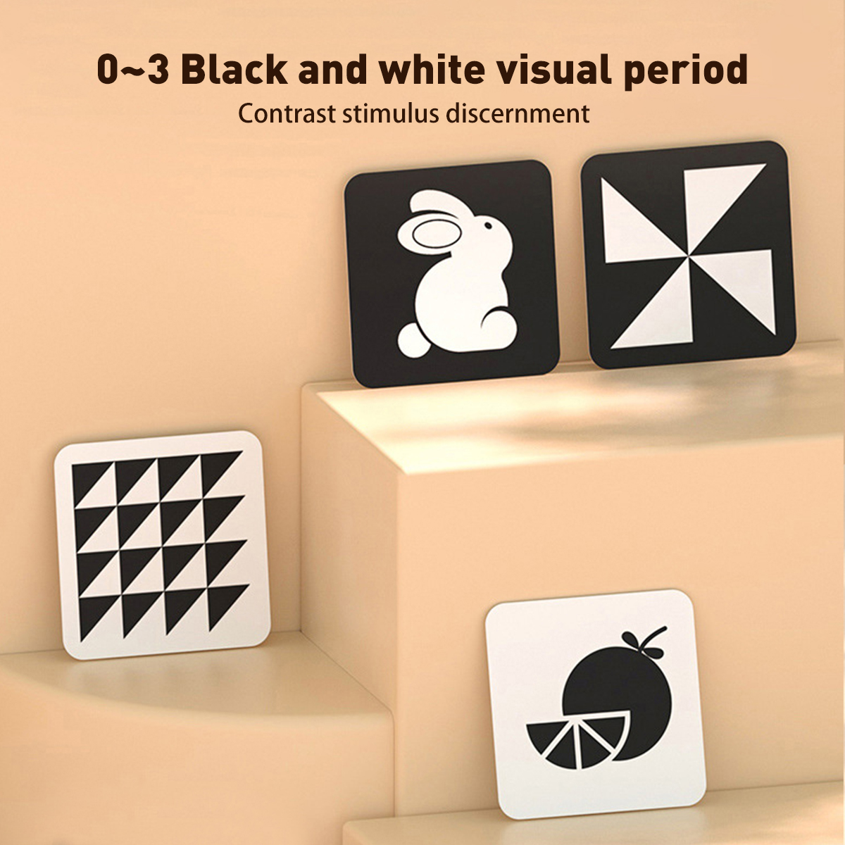 Baby Flash Card 0-36 months Visual Stimulation Montessori Baby Flash ...