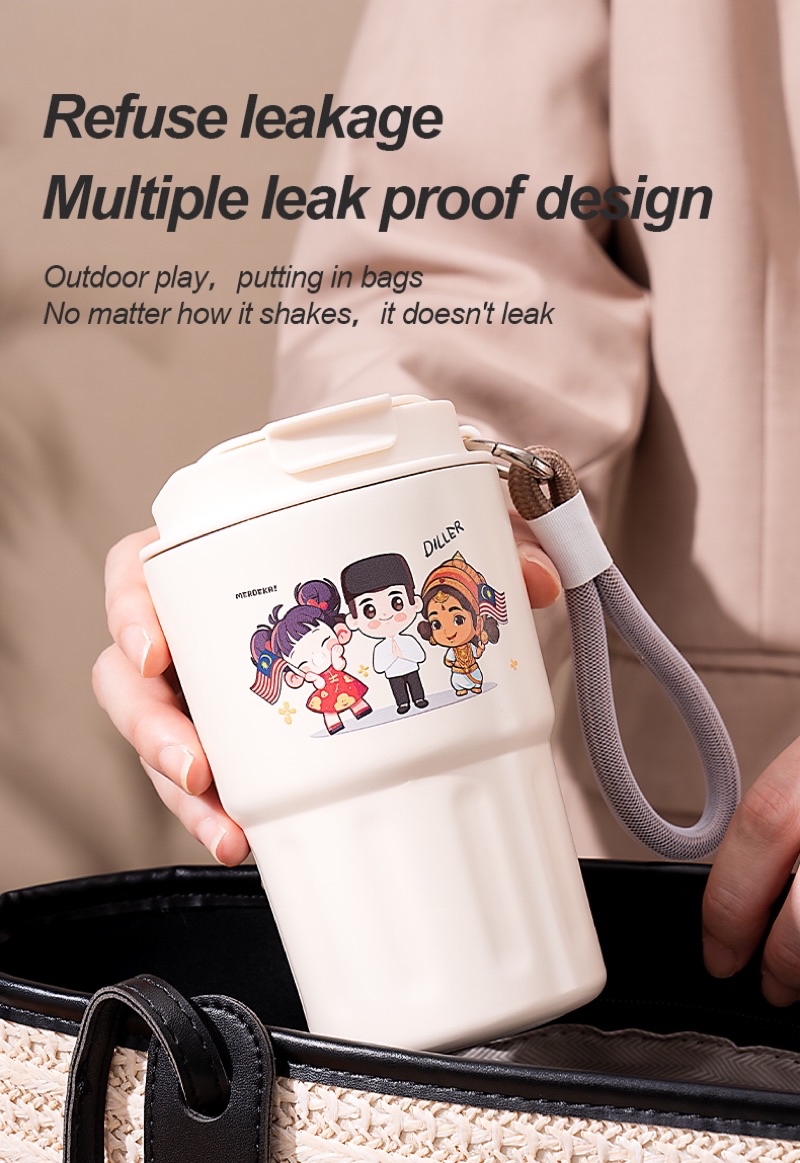 Diller Merdeka Coffee Office SUS304 Travel Direct Drinking Thermo Cup ...