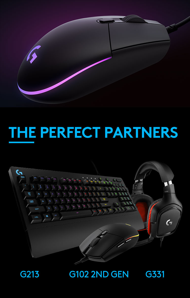 Logitech G102 2ND GEN LIGHTSYNC Gaming Mouse | Shopee Malaysia