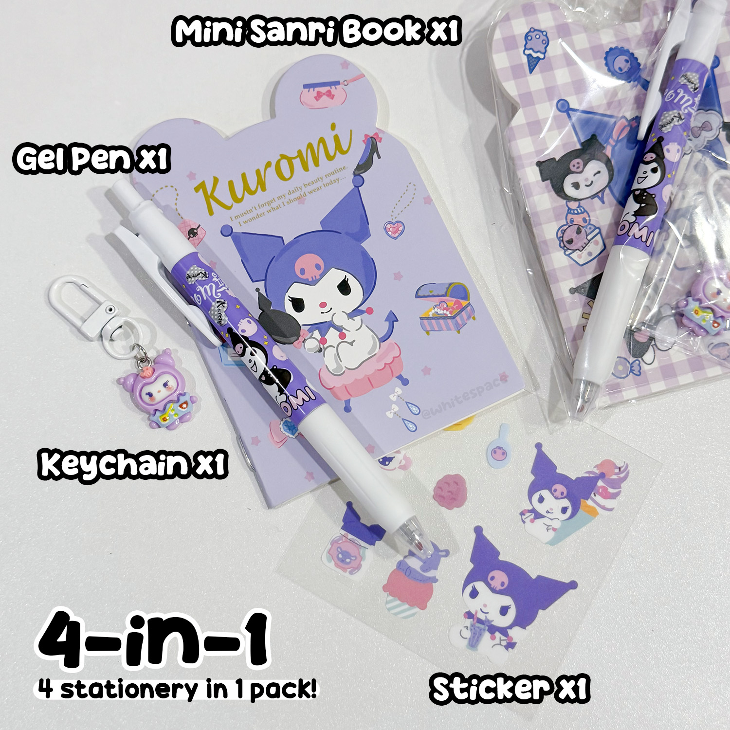 Whitespace Kids Mini Notebook Set Stationery & Keychain Gift Set ...