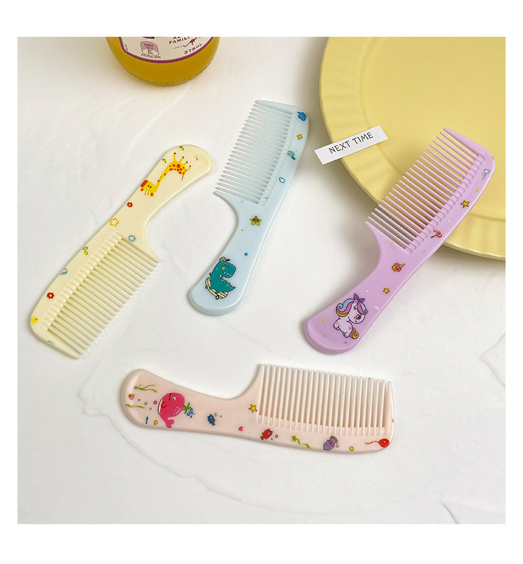 SUMAIRU 2Pcs Cute Cartoon Animal Hair Comb Set Children Kids Hairbrush ...