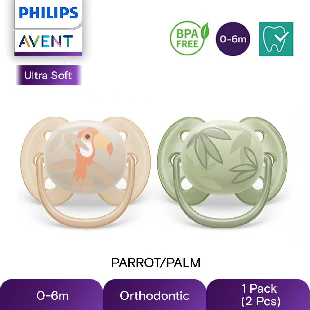 NEW DESIGN Philips Avent Ultra Soft Air Soother Pacifier 0-6m Carry ...