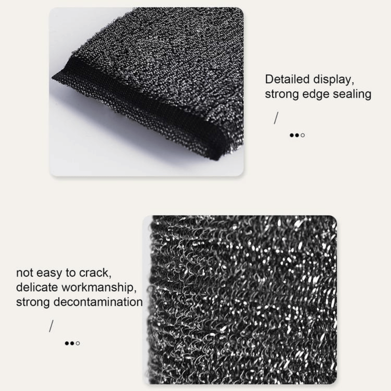 Tradlux Sponge Clean Stainless Steel Sponges Metal Scrubber Sponge ...