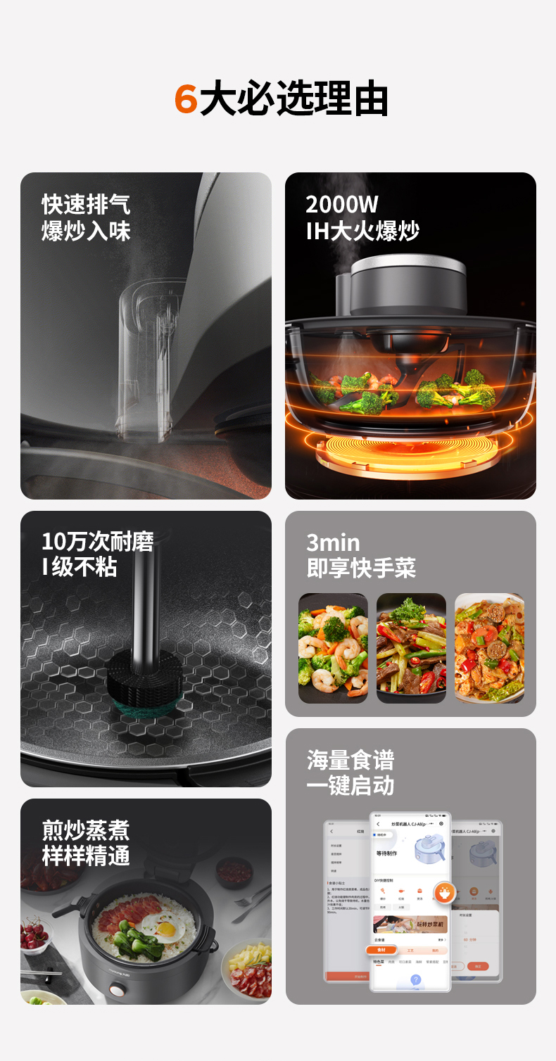Joyoung A8 Pro Smart Cooking Robot for Home Use - Automatic Stir Frying ...