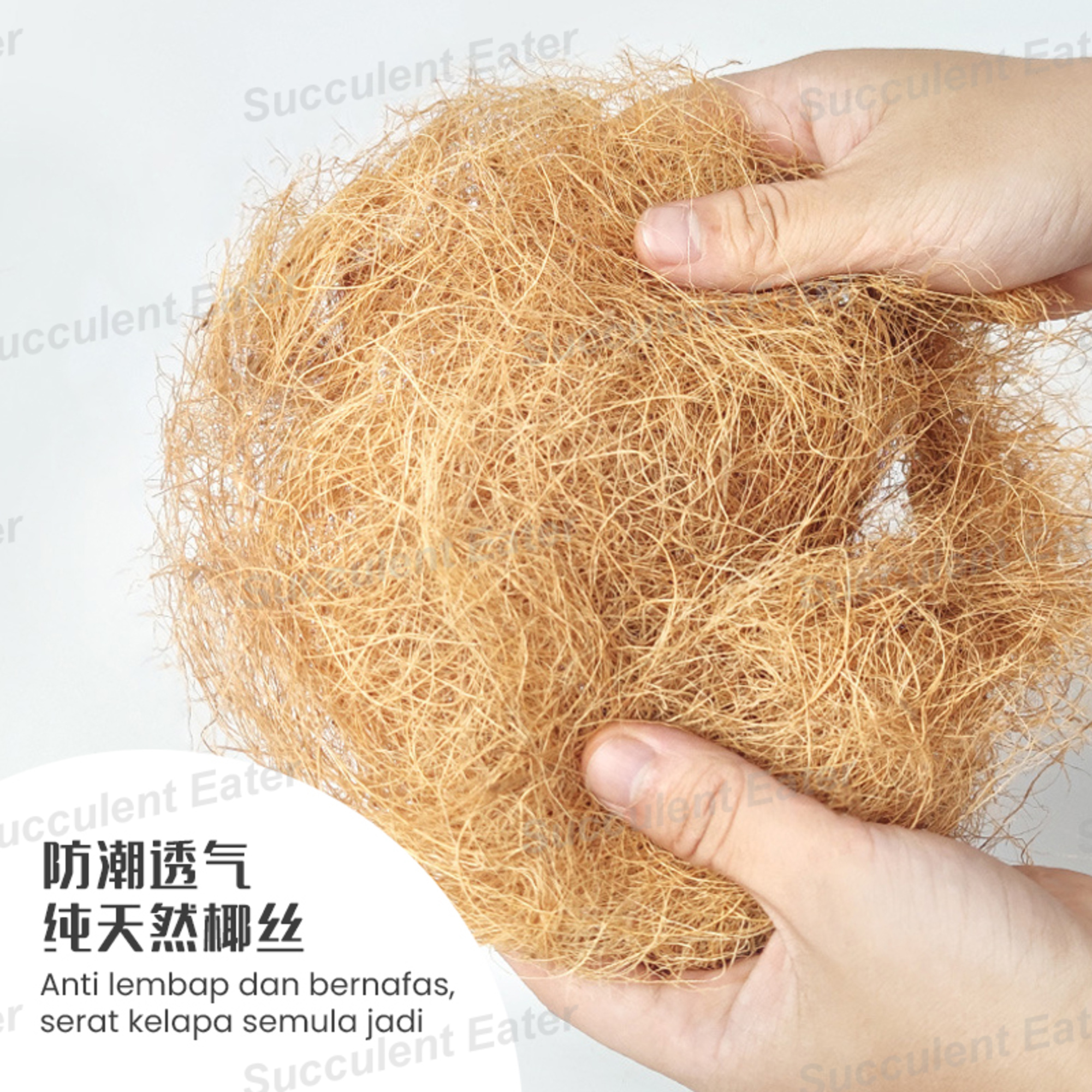 Cocofiber 100g Coco Fibre Sabut Kelapa Kasar Kering Coconut Husk Soil ...