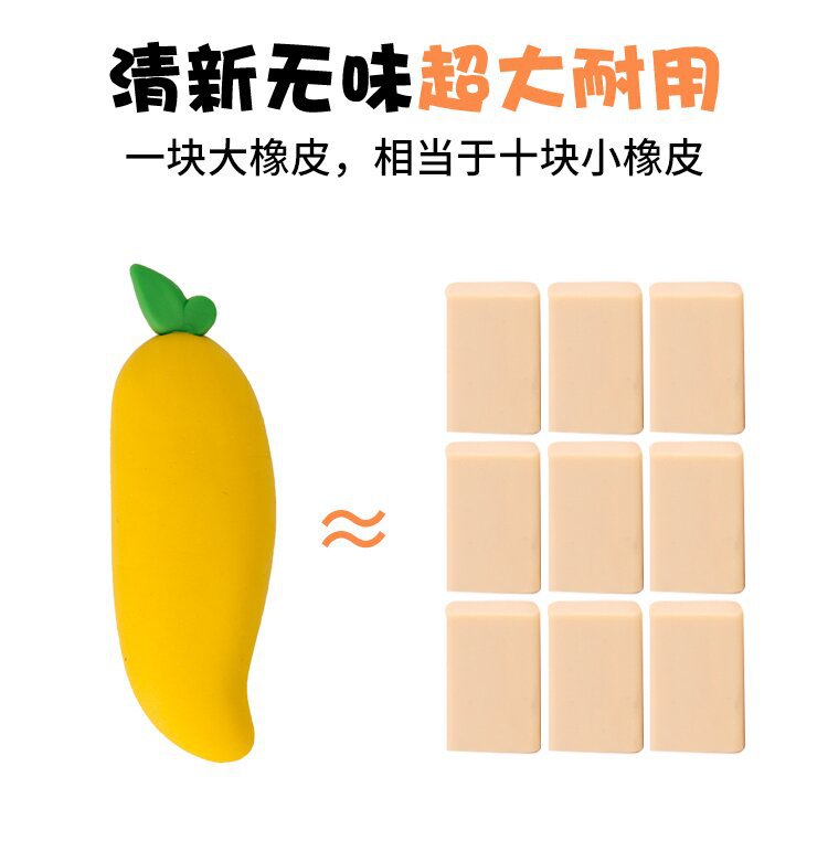 Stationery 📐 Pemadam Buah-Buahan Besar Big 3D Fruit Eraser Cute Carrot ...