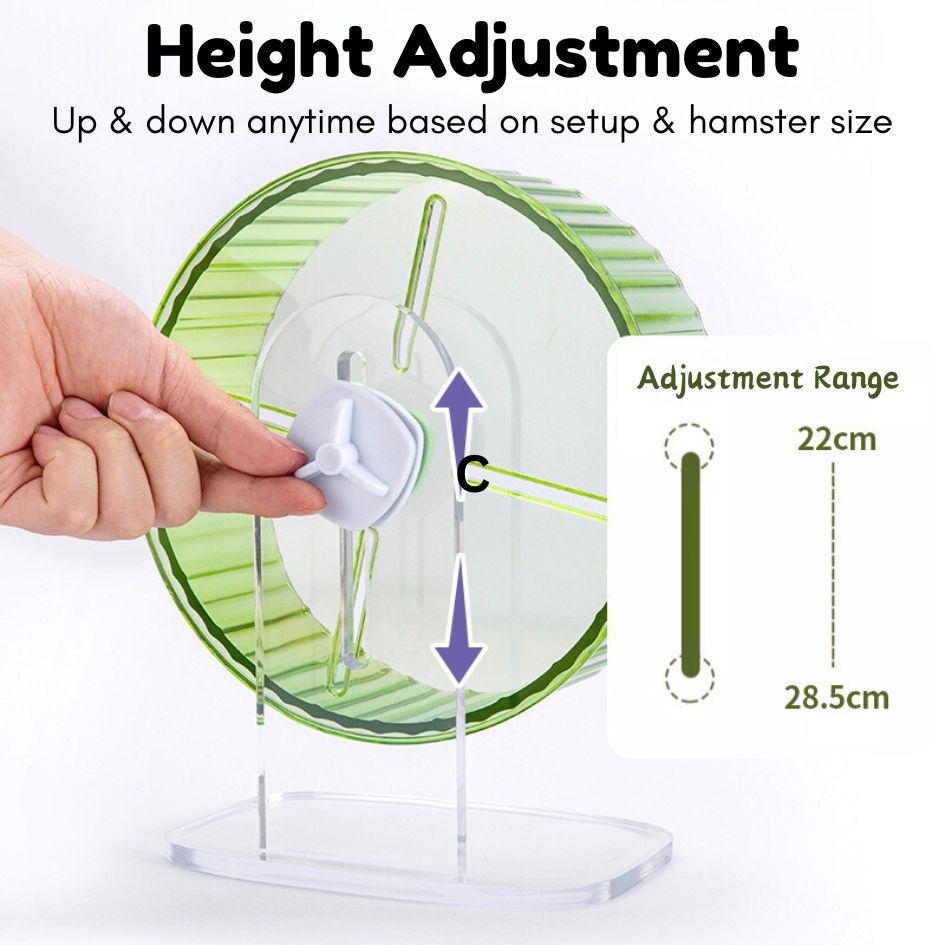 Hamster Wheel Transparent Super Silent Hamster Running Wheel Roda ...