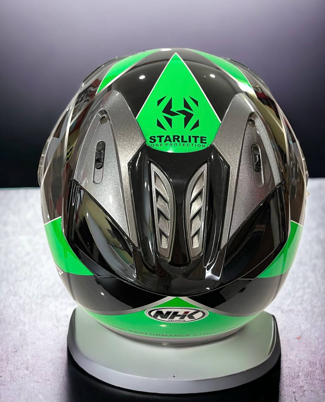 NHK HELMET R6 URIKEN BLACK GREEN | Shopee Malaysia