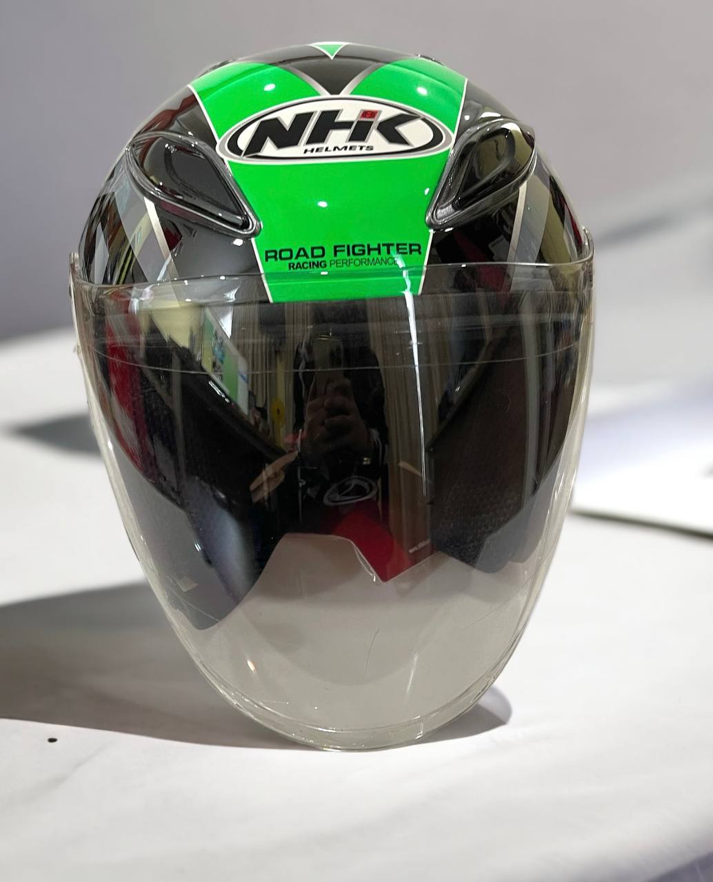 NHK HELMET R6 URIKEN BLACK GREEN | Shopee Malaysia
