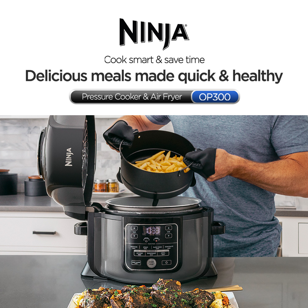 Ninja Foodi Multi Cooker OP300 - The Pressure Cooker that Crisps! 
