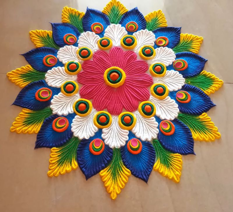 Rangoli Making Tool - Rangoli Art Poly Fibre Bottle Per Piece | Shopee ...