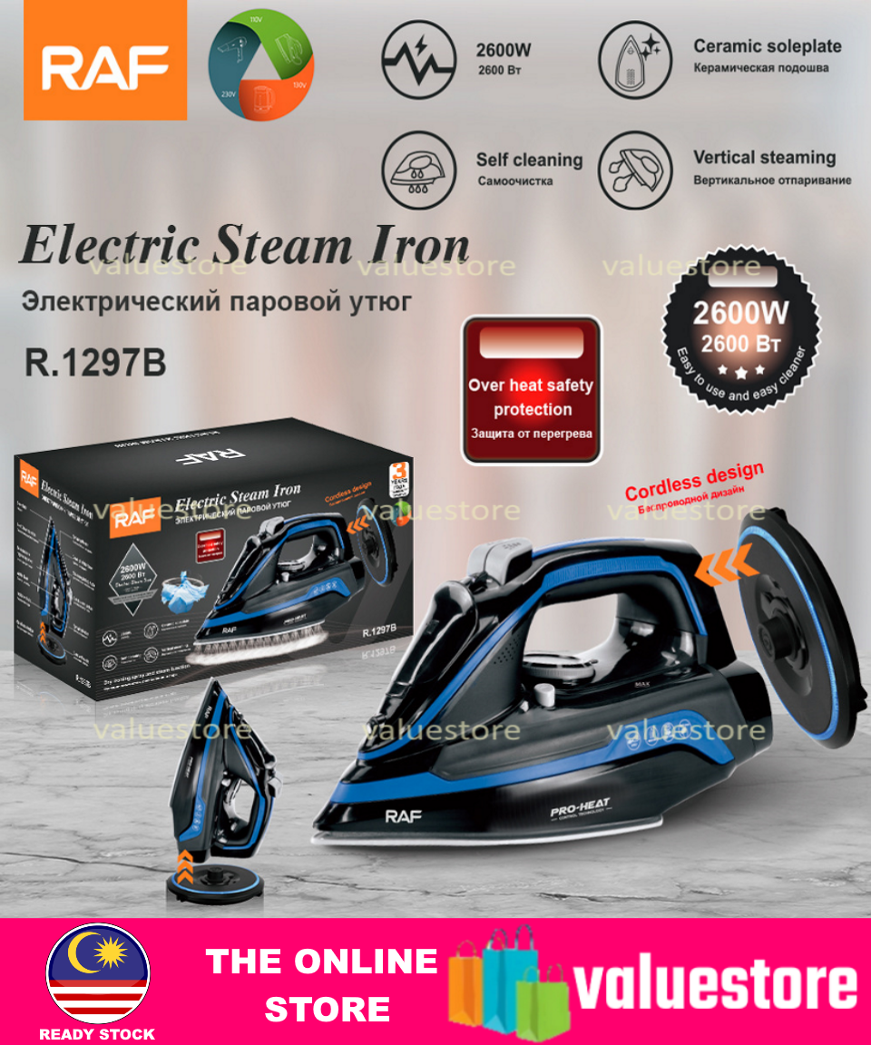 Premium cordless steam and deals dry iron