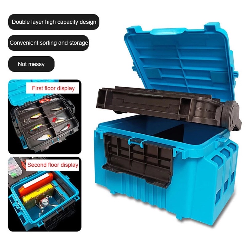 TFC TACKLE BOX 2 Layer TB3000 Durable High Quality Accessories Tool ...