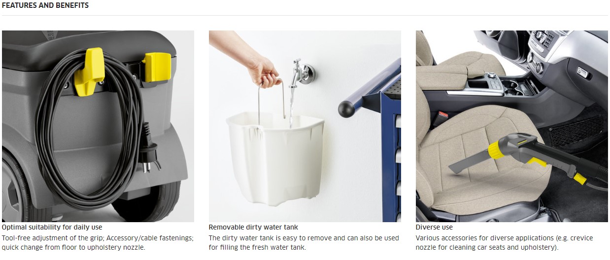 Karcher Puzzi 10/1 Spray Extraction Cleaner Carpet Cleaner Machine