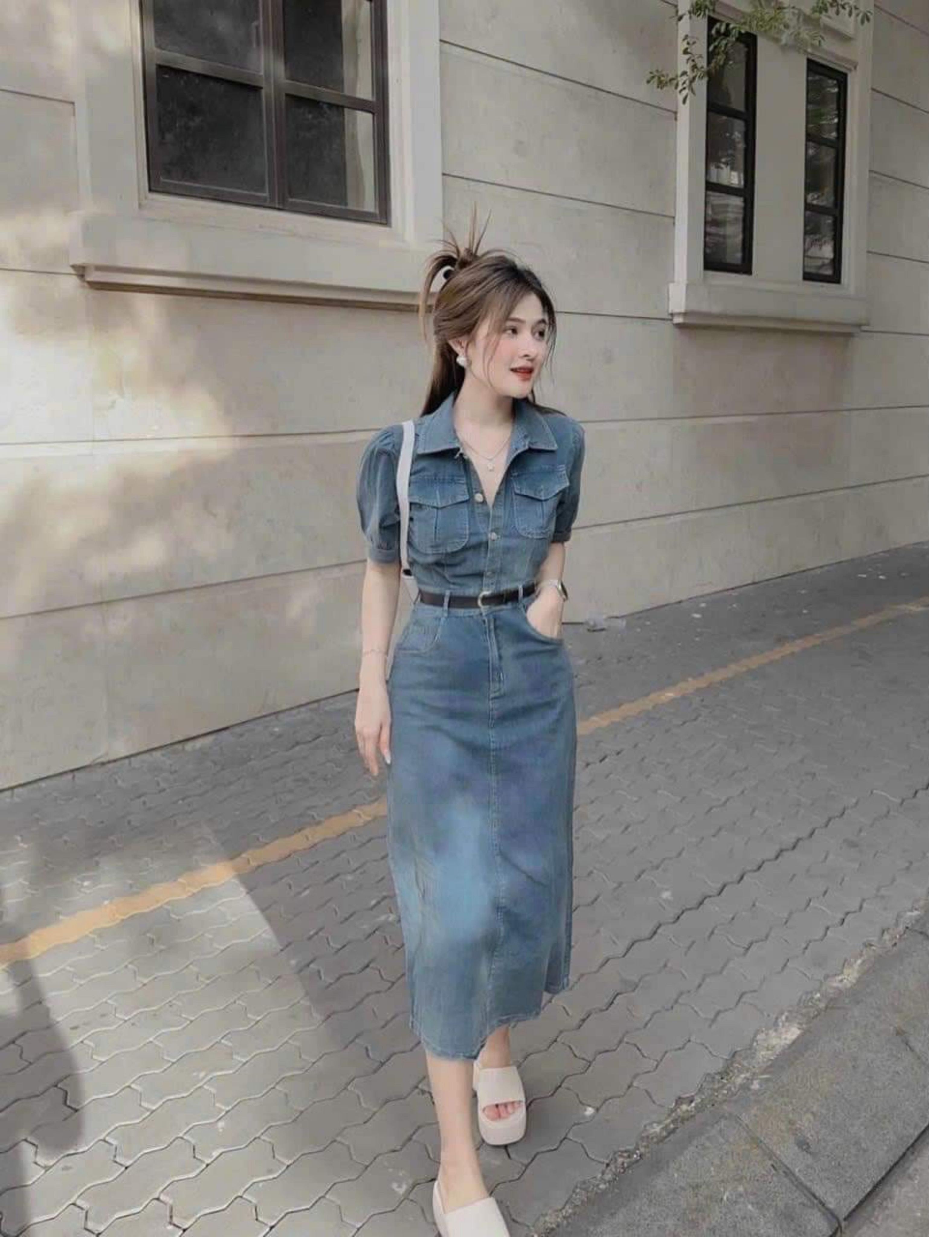 Korean best sale denim style