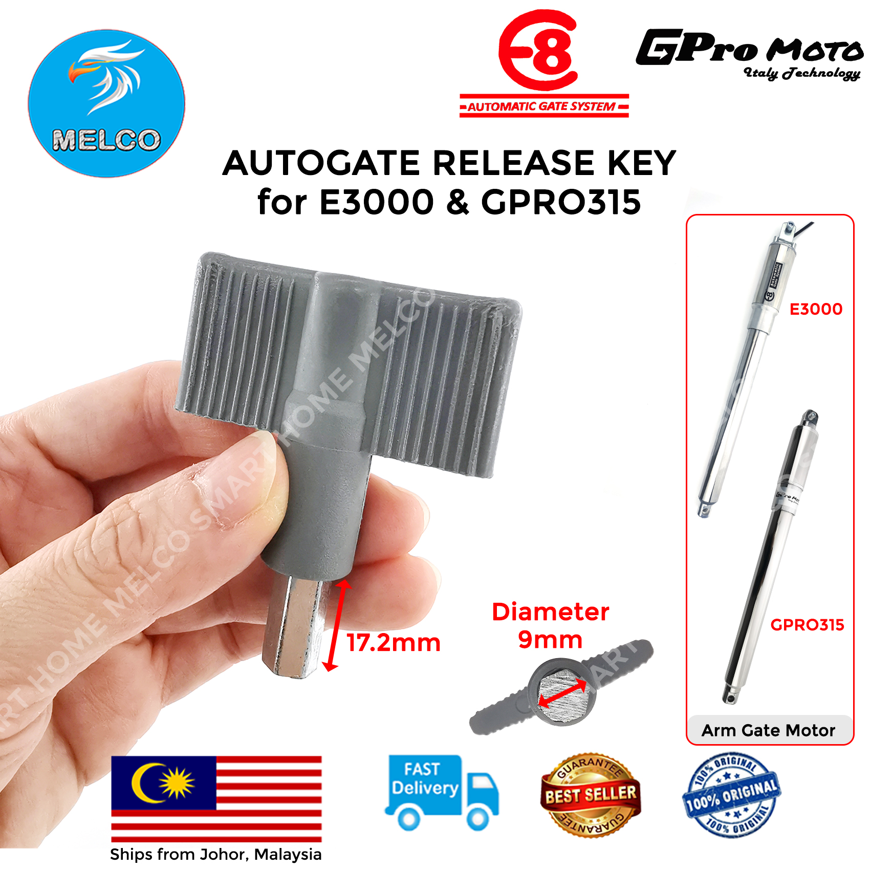 Autogate Motor Release Key Dc Sliding Motor | Shopee Malaysia