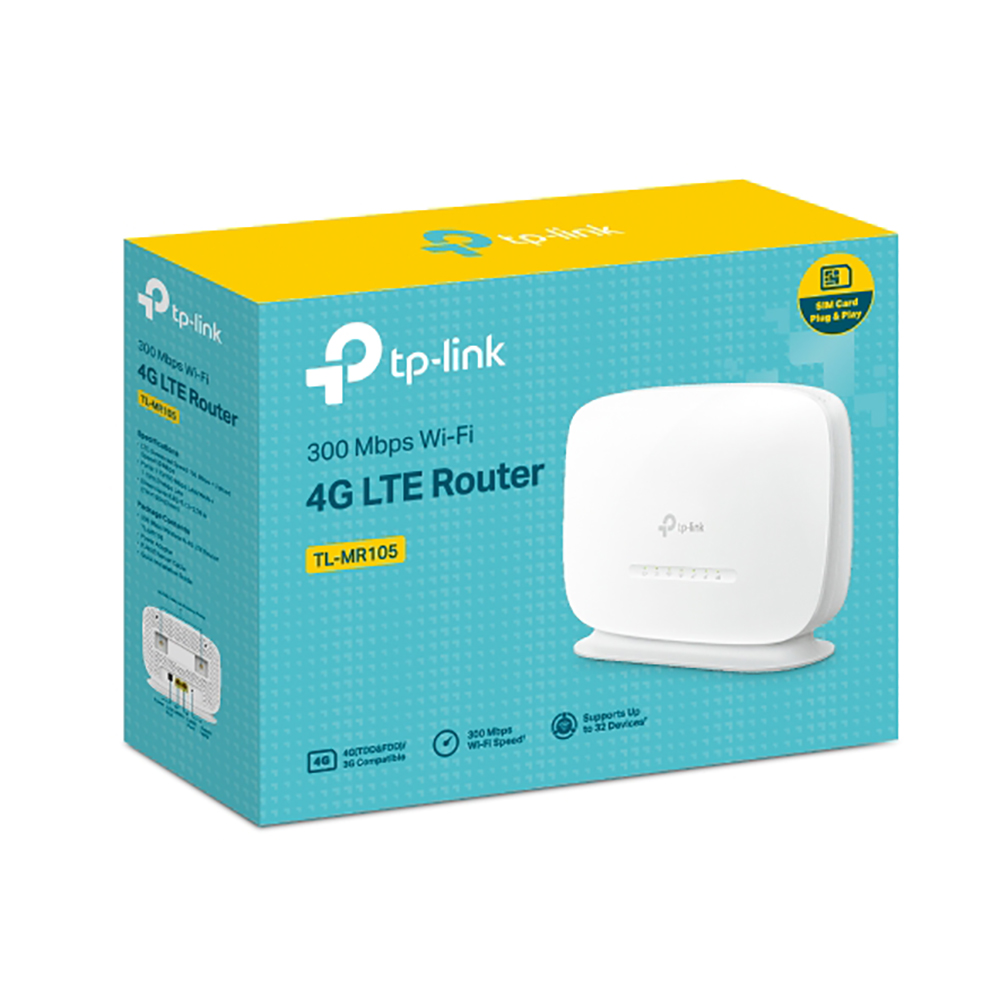  TP-Link TL-MR100 300Mb Wireless N 4G LTE WiFi Router with SIM  Slot TPLink : Electronics