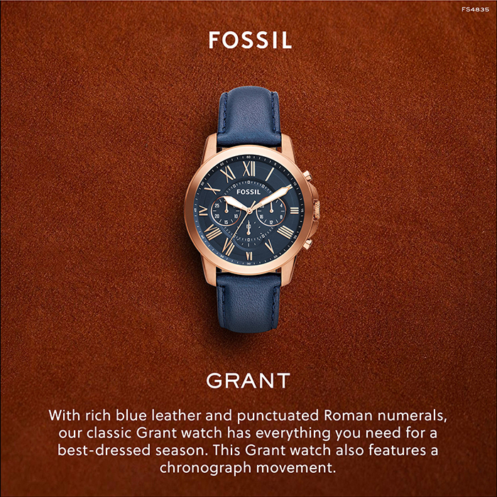 Fossil grant fs4835 best sale