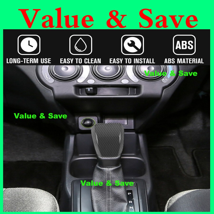 Perodua Ativa Axia New Alza New Bezza Myvi Gear Knob Cover Carbon