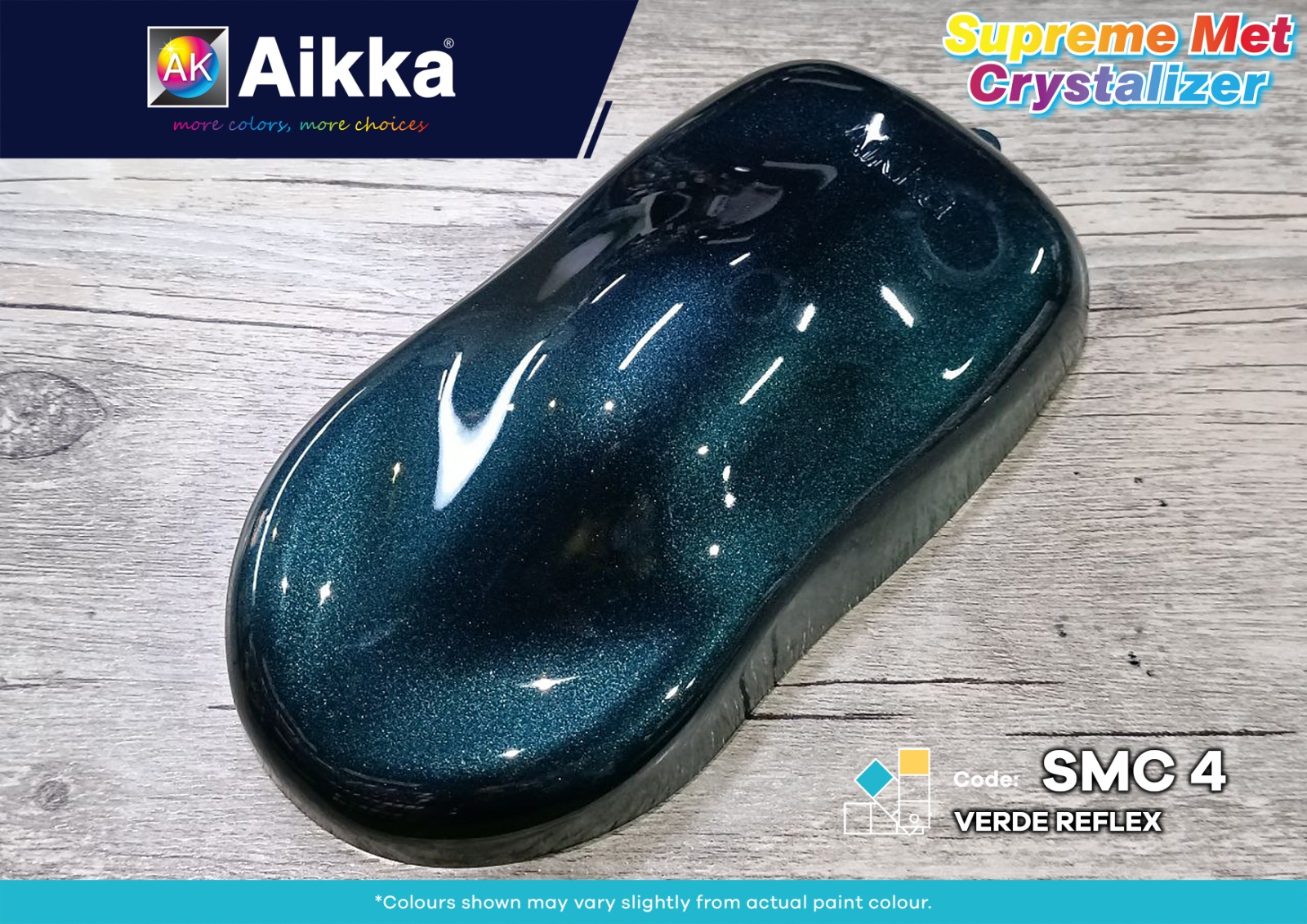 2K Paint 【 SMC4 Verde Reflex 】 SUPREME MET CRYSTALIZER Color Car Motor ...