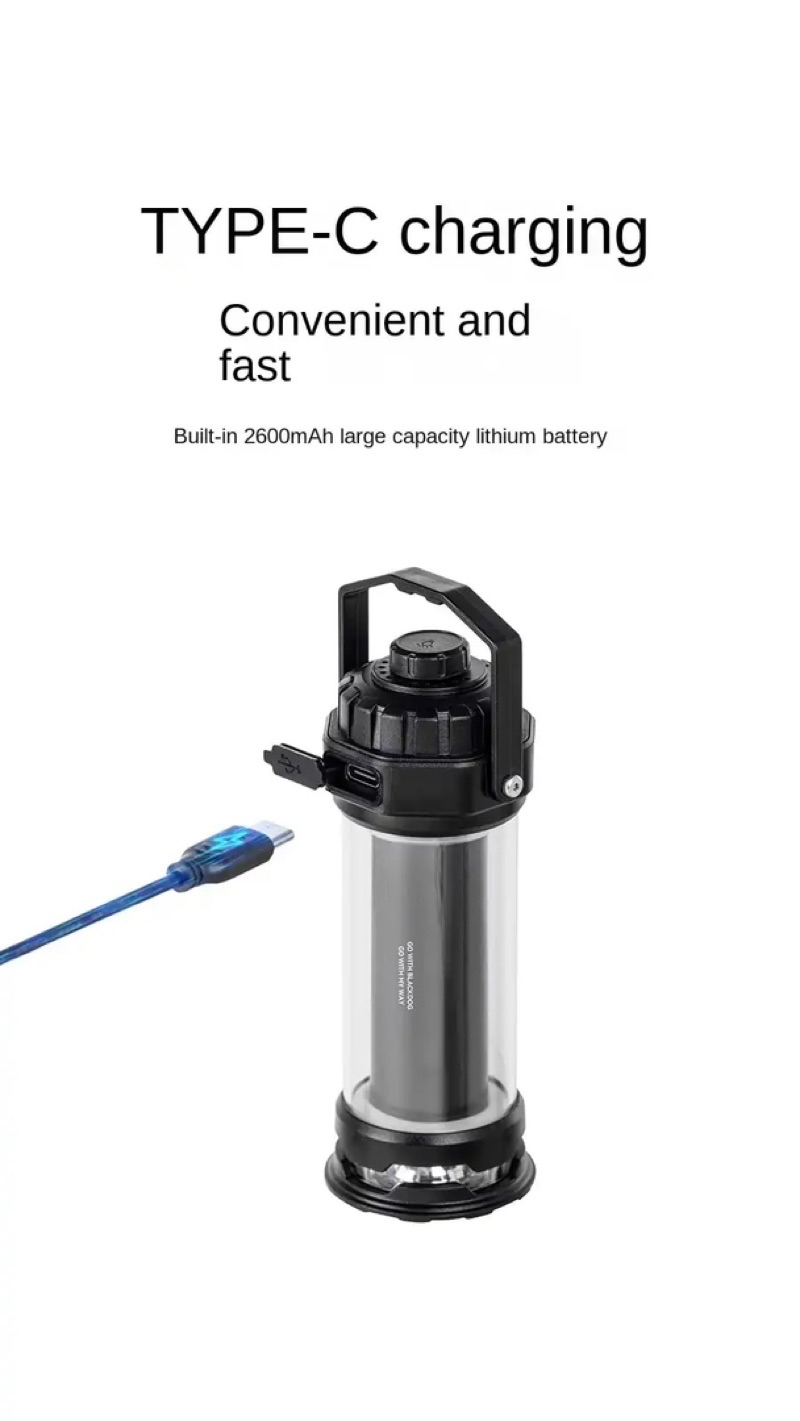 BLACKDOG Starfire Camping Light Dual Mini Lantern 4 Mode Flashlight ...