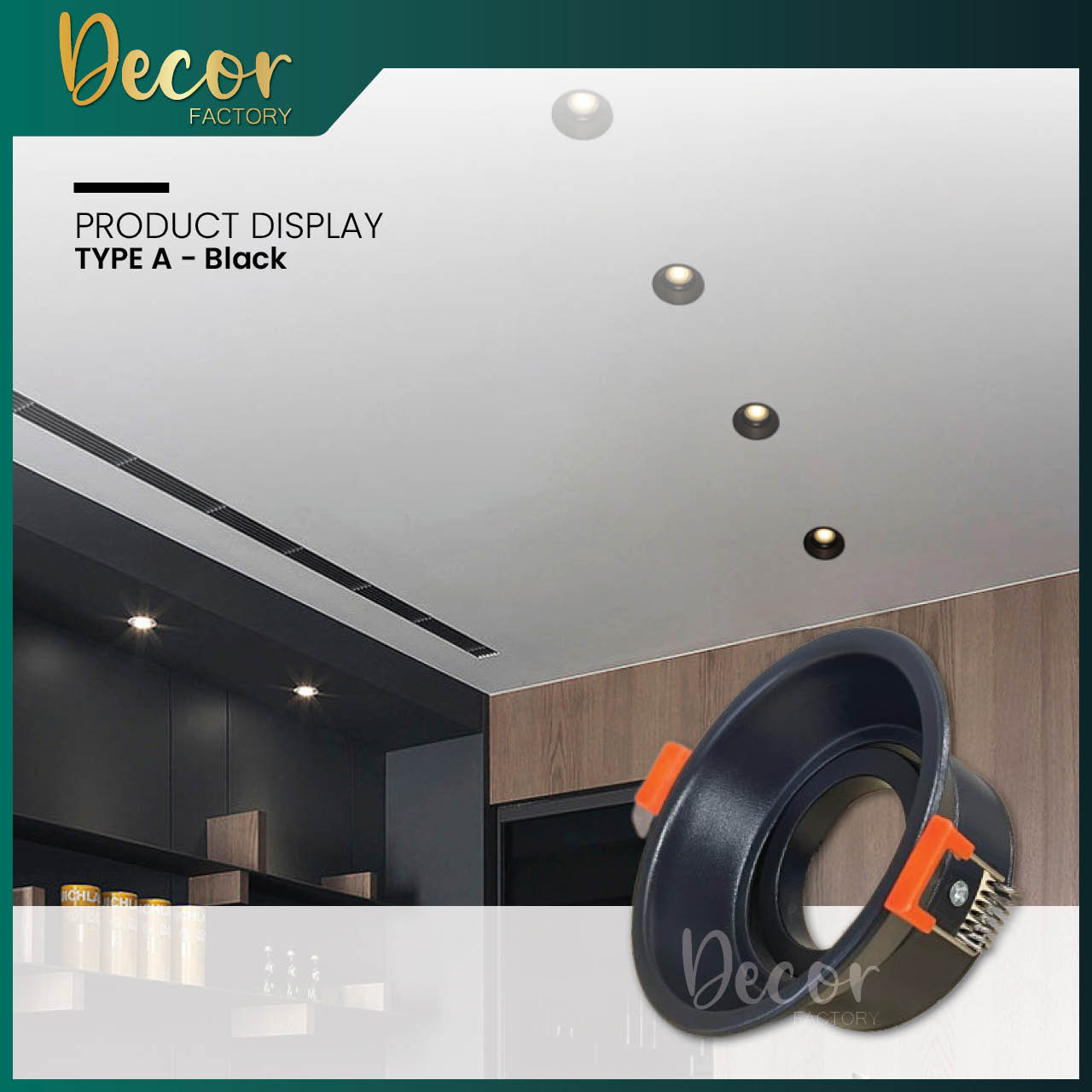 LED Eyeball Casing GU10 Eyeball Fixture Die Cast Aluminium Recessed ...