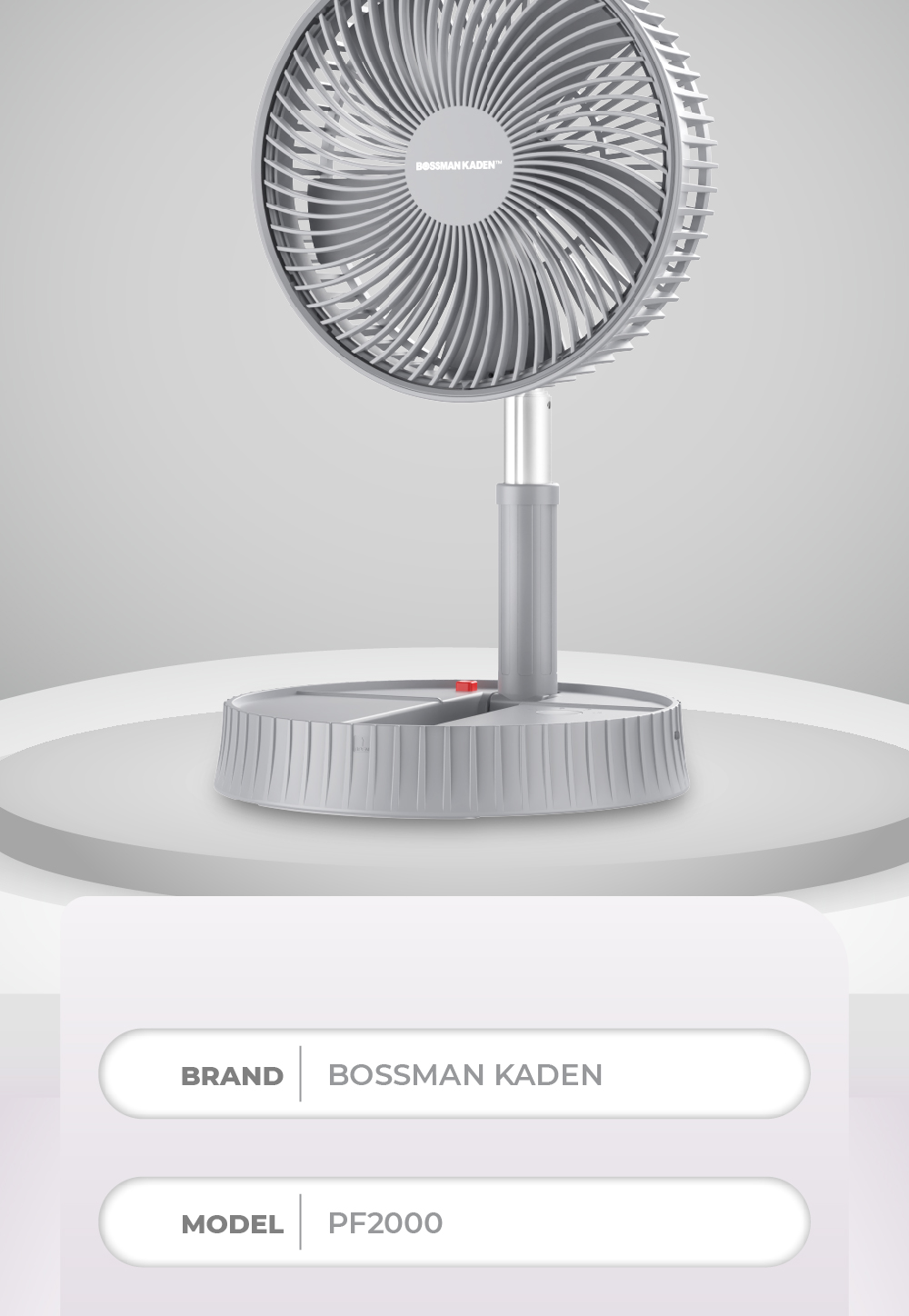 Bossman Kaden Portable Fan PF2000 | Shopee Malaysia