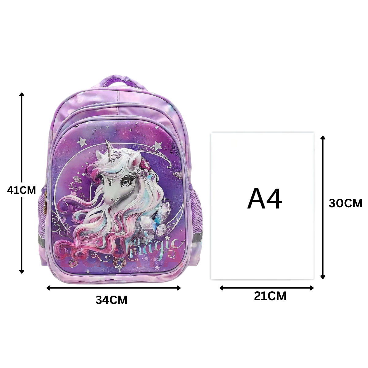 41cm 3D Cartoon School Backpack Kids Waterproof Bagpack Beg Sekolah ...