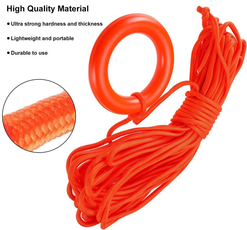 10mm 30/50M Emergency Lifeline Saving Rope Water Floating Rescue Night ...