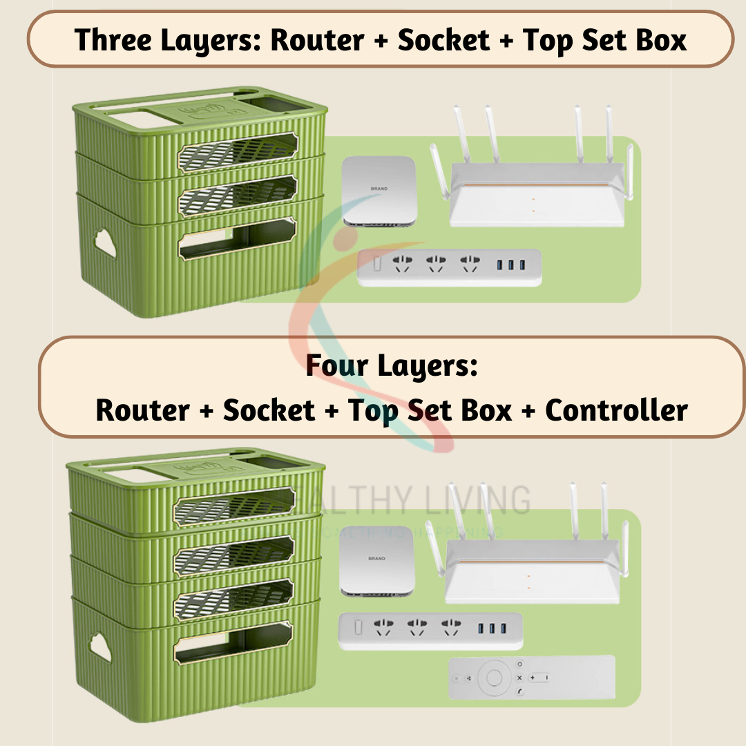 Household WiFi Router Storage Box Multifunctional Wireless Wifi Set-Top ...