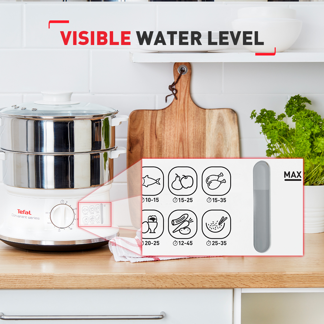 Tefal Convenient Stainless Steel Food Steamer VC1451 Shopee Malaysia
