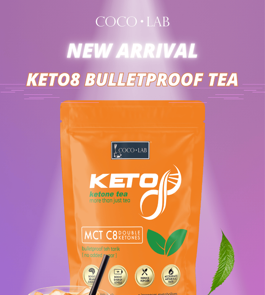 Keto8 Tea X 1KG | Bulletproof Keto Tea with MCT C8 - no added sugar ...