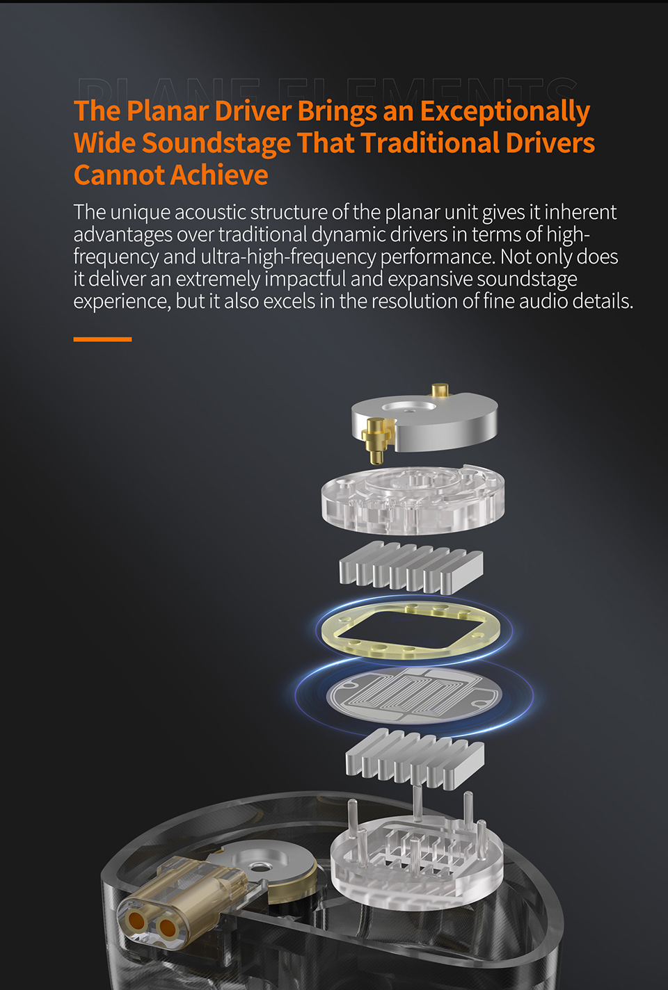KZ Symphony Hybrid Self-developed Planar Driver + 6mm High-performance ...