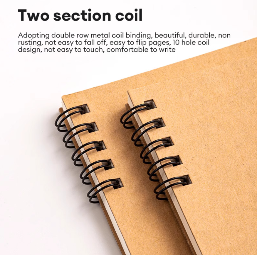Deli Nusign Spiral Coil Notebook A5 B5 120 Pages Buku Nota Barang ...