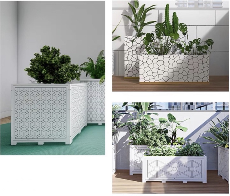 Waterproof Pasu Bunga Plastik Planter Box Planter Flower Pot Rak Bunga ...