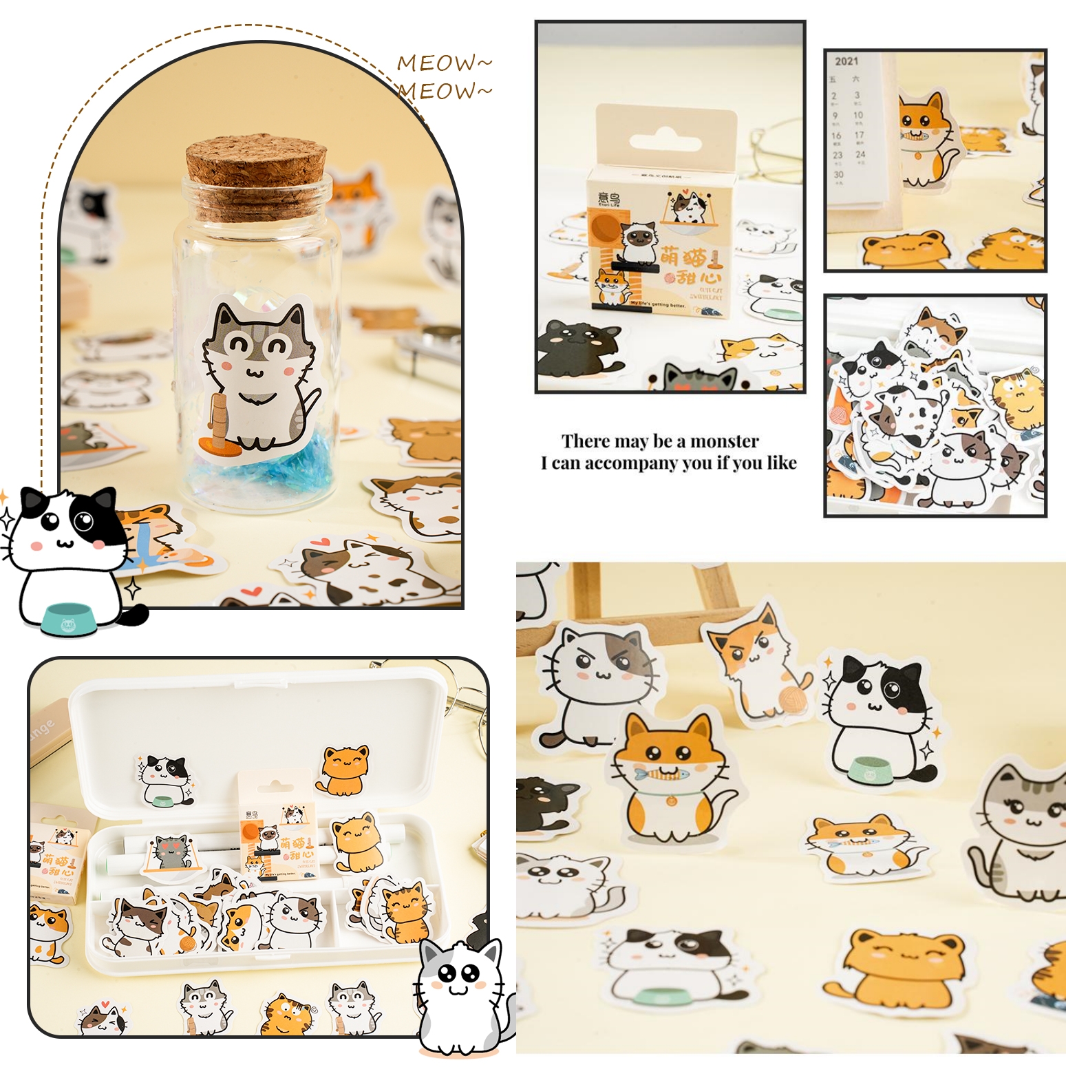 Creative Mini Box Series I Deco Stickers DIY Decorations Journal ...