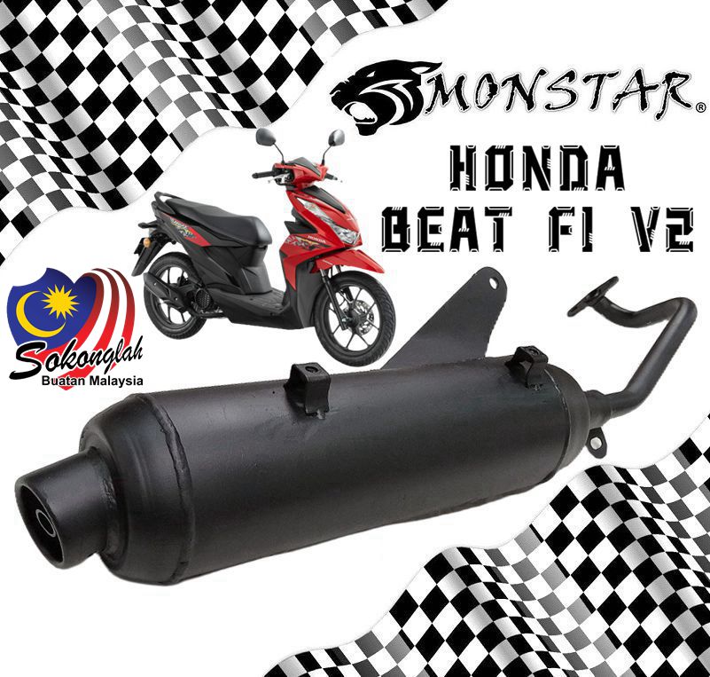 HONDA BEAT FI 110 V2 STD MUFFLER EXHAUST EJM ORI ORIGINAL OEM EPOWER ...