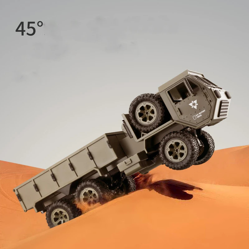 FY004 RC Us Military Truck 6WD Off-road Remote Control Car Full Scale ...